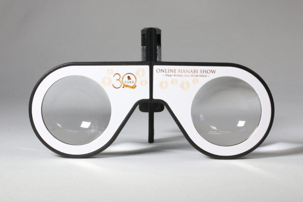 30th Anniversary ONLINE HANABI SHOWのバンドルとして採用 HOMIDO MINI VRグラス